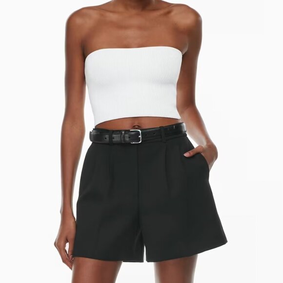 Aritzia Babaton Sculpt Knit Tube Top in White. Save $27! - Picture 2 of 9